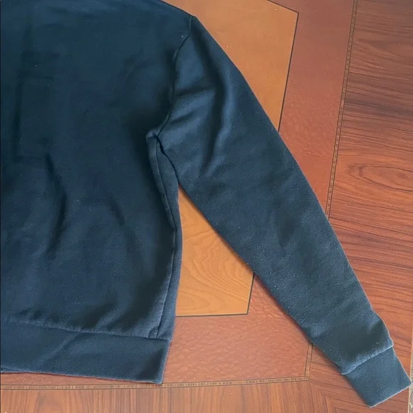 PINK Victoria's Secret Black Zip Front Hoodie with White Logo - Picture 7 of 12